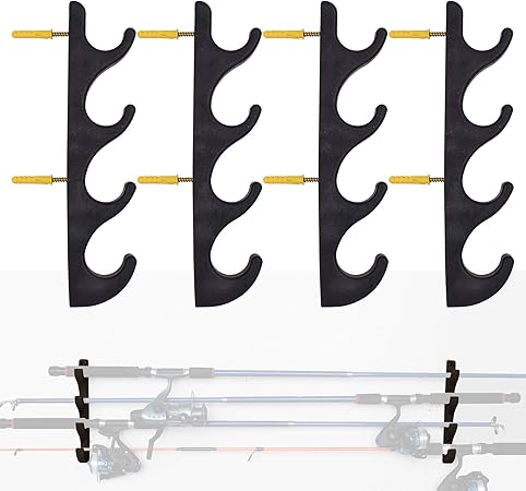 horizontal fishing rod holders