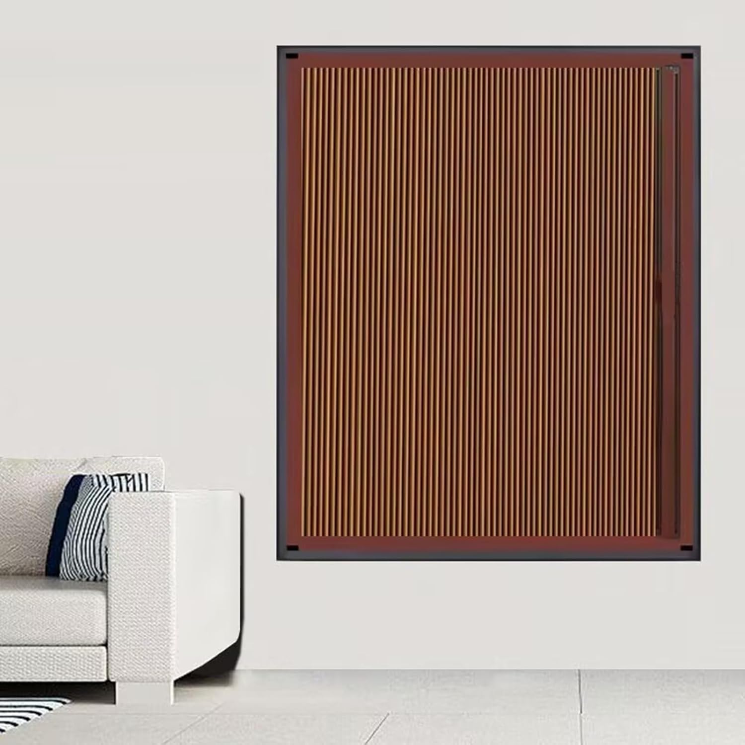 Indoor Accordion Door, Open Closet Door Curtain with Aluminum Frame, Cabinet Internal Folding Door for Bedrooms Home Office Kitchen RV(60x80cm(24x31in))