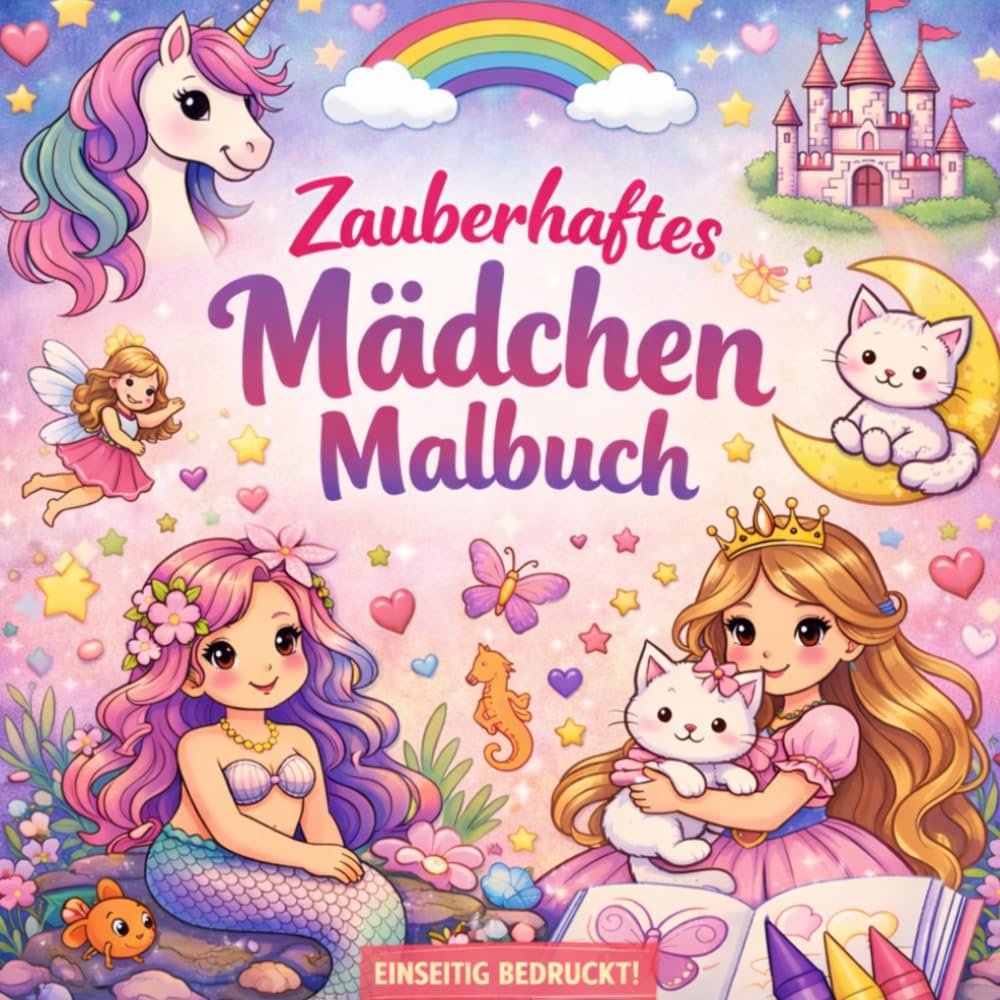 Zauberhaftes Mädchen Malbuch