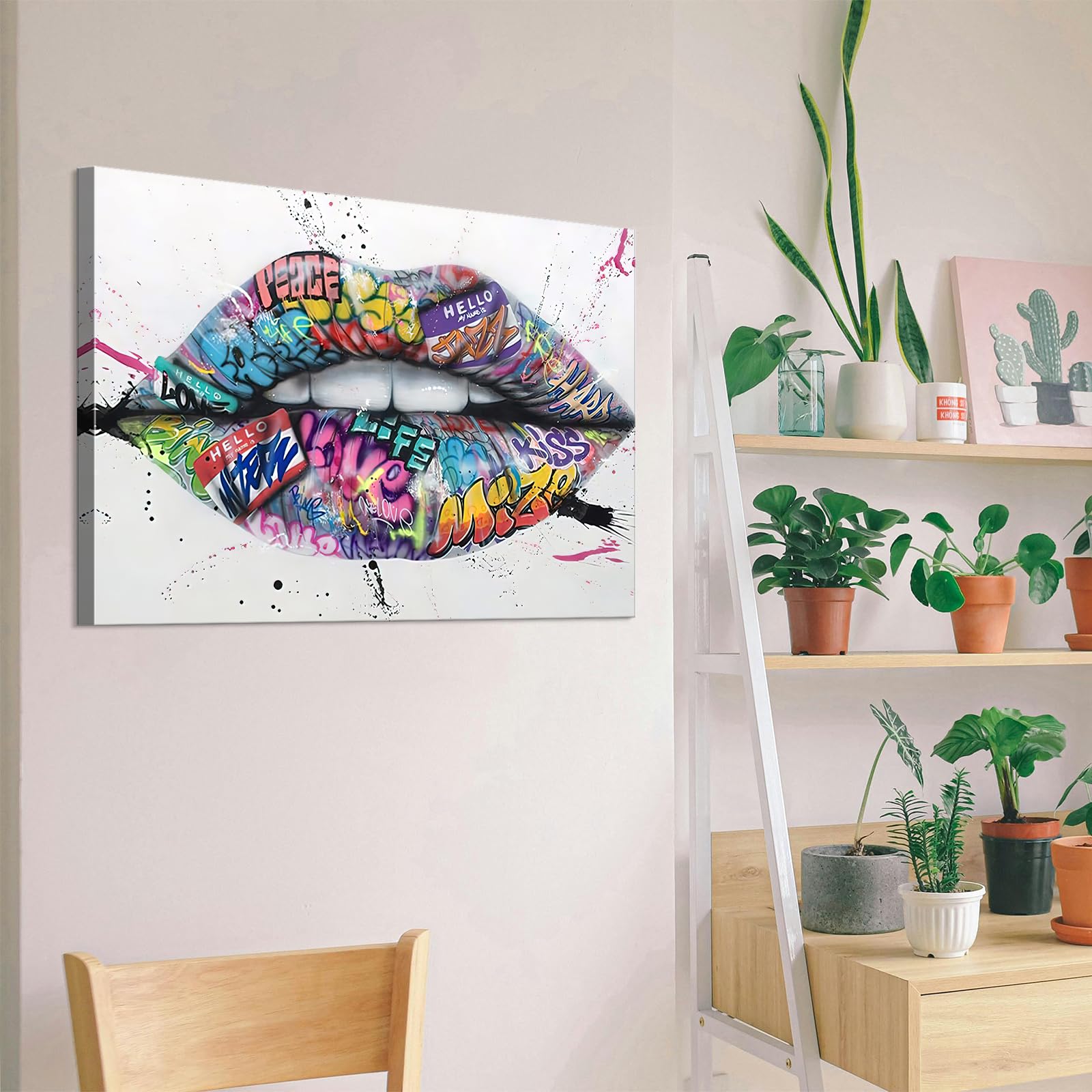 Amazon｜グラフィティ ウォールアート リップポスター グラフィティ
