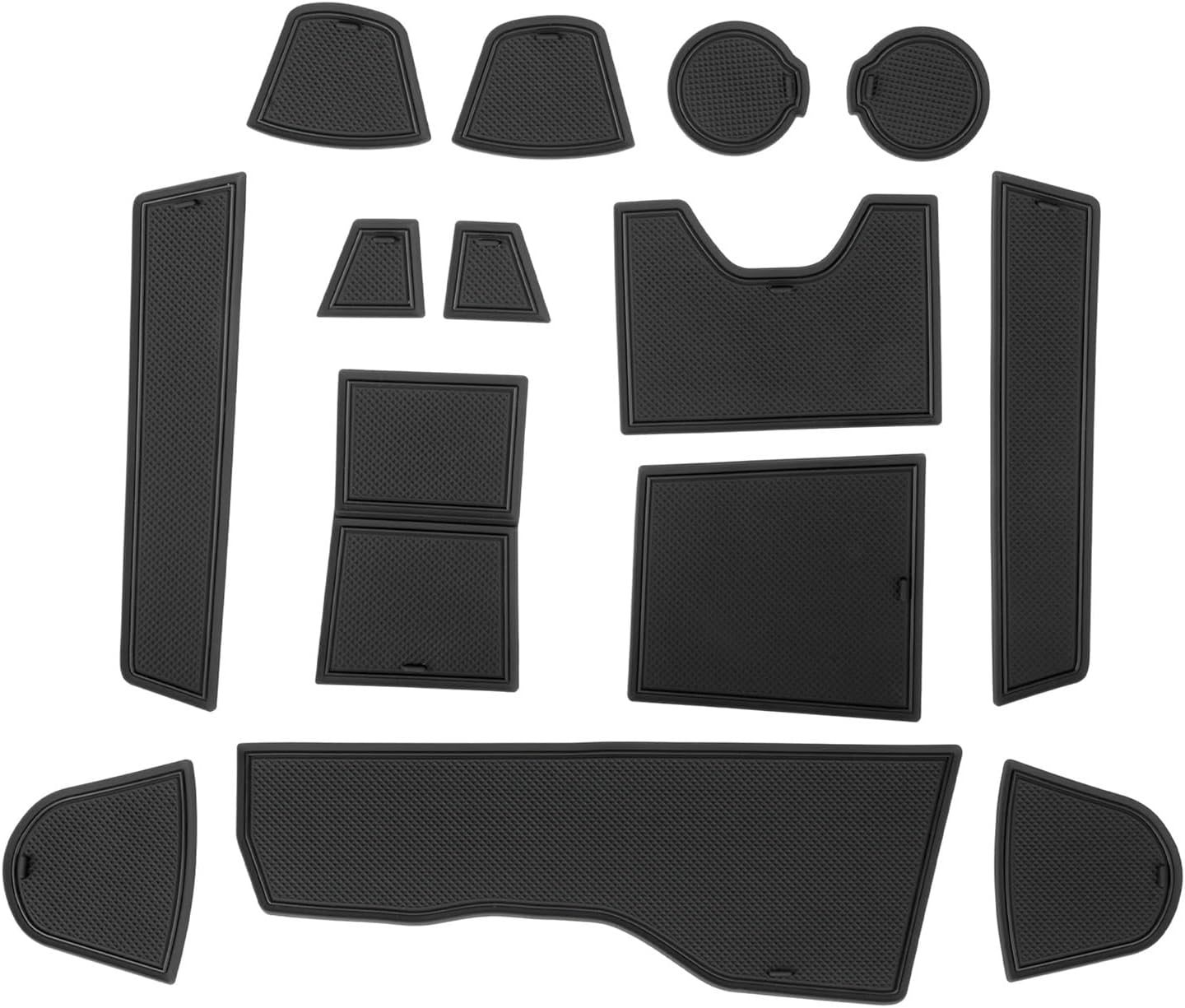 Compatible with BMW iX I20 Elektro EV 2022 2023 2024 2025 Car Door Groove Mat Anti-Slip Slot Pad Auto Interior BMW iX 2025 Accessories(Black)