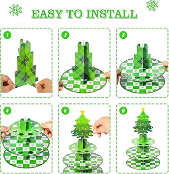 Christmas Money Holder, Christmas Tree Cash Cake Stand for Christmas Gifts, Surprise Money Box Fun Ways Give Xmas Cash Gift Ideas for Him Her Son Daughter