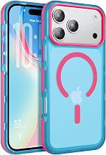 BENTOBEN Magnetic Case for iPhone 17 Pro MAX 6.9'' 2025 [Compatible with Magsafe] Wireless Charging Case iPhone 17 Pro MAX Case Fine Poro Nice Mode Anti-scratch Protection-Blue