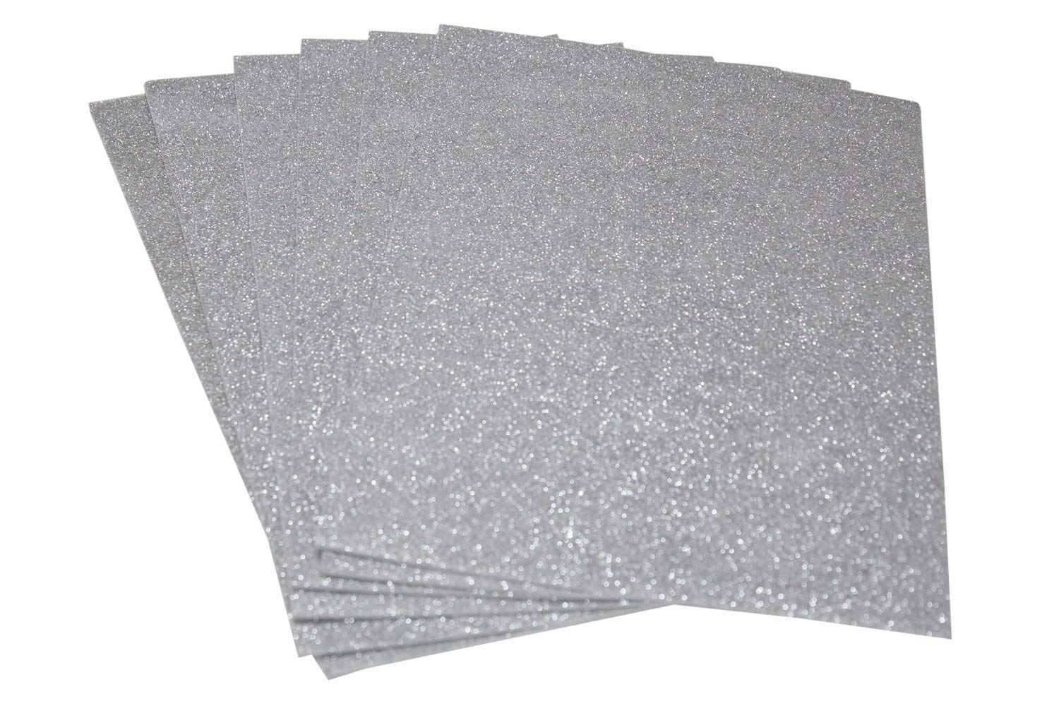 A4 Glitter Foam Sheet Sparkles Silver Color, for Art & Craft, Decoration, Gift Wrapping, Scrapbooking, Craft Project, Etc.-image-21