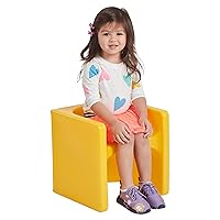 Vista 116 de ECR4Kids Tri-Me 3 en 1 silla cubo, muebles para niños, color azul polvo
