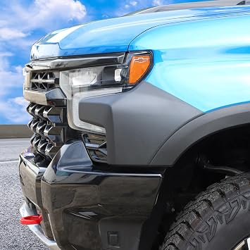Voodonala for Chevy Silverado 2022-2024 ZR2 Front Hood Cowl Body Armor,Outer Cowl Cover,Edge Guards Exterior Accessories Compatible with Chevy Silverado ZR2 2022-2024(Matte Black)