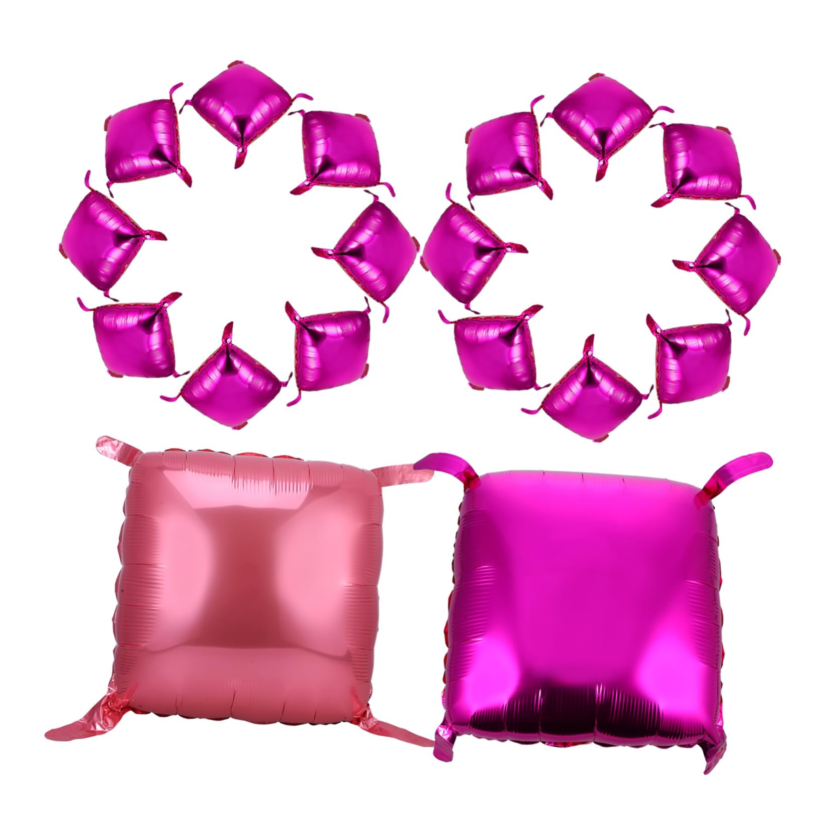 Quadratische Aluminiumfolienballons für Geburtstagsparty