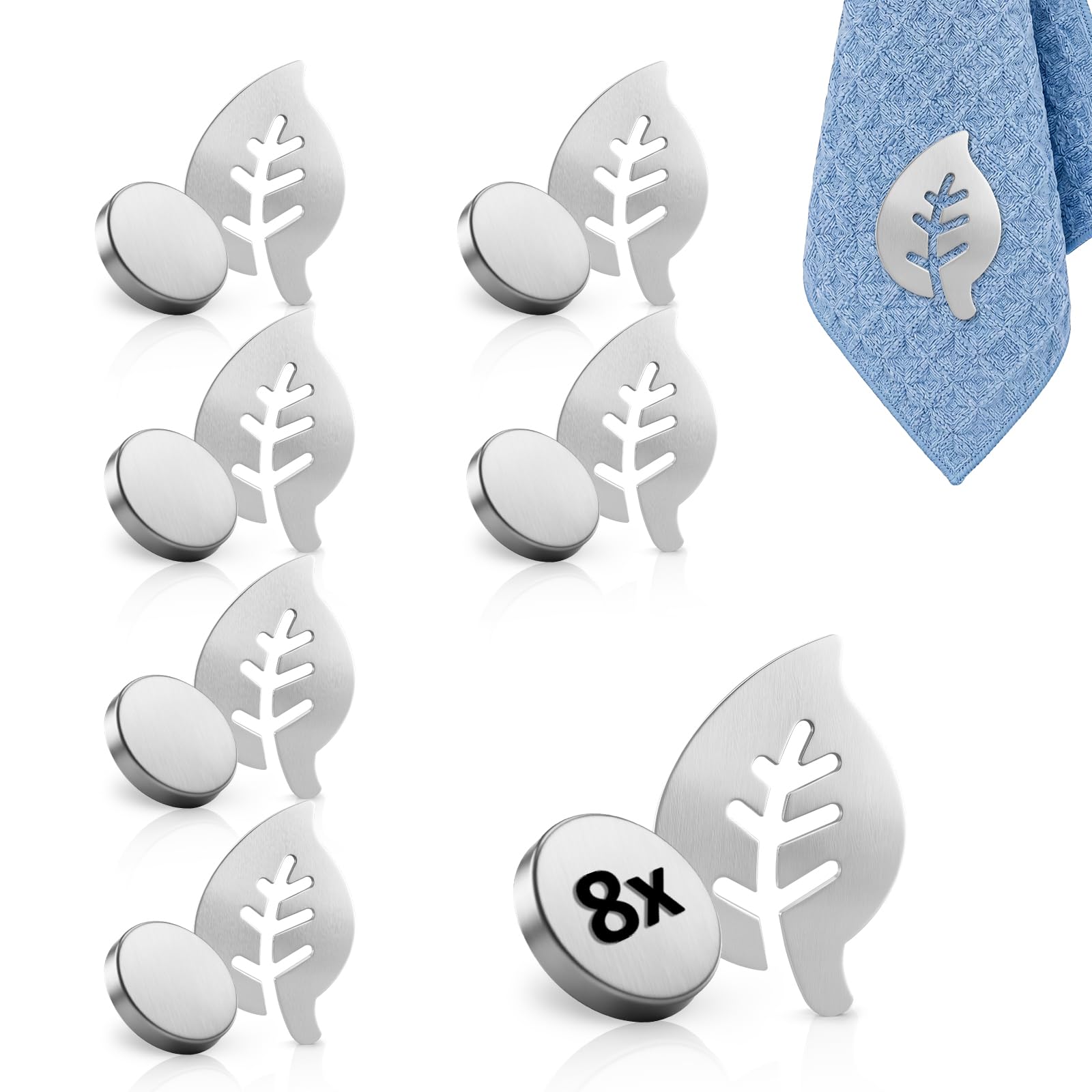 AUAUY Magnetic Tablecloth Weights, 8 Pack Tablecloth Clips for Outdoor