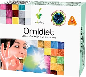 Novadiet - ORALDIET with Lactobacillus Reuteri and Aloe Vera Gel - Helps Promote Mouth Health and Restore the Natural Balance of the Oral Microbiota. Pack of 30 Tablets