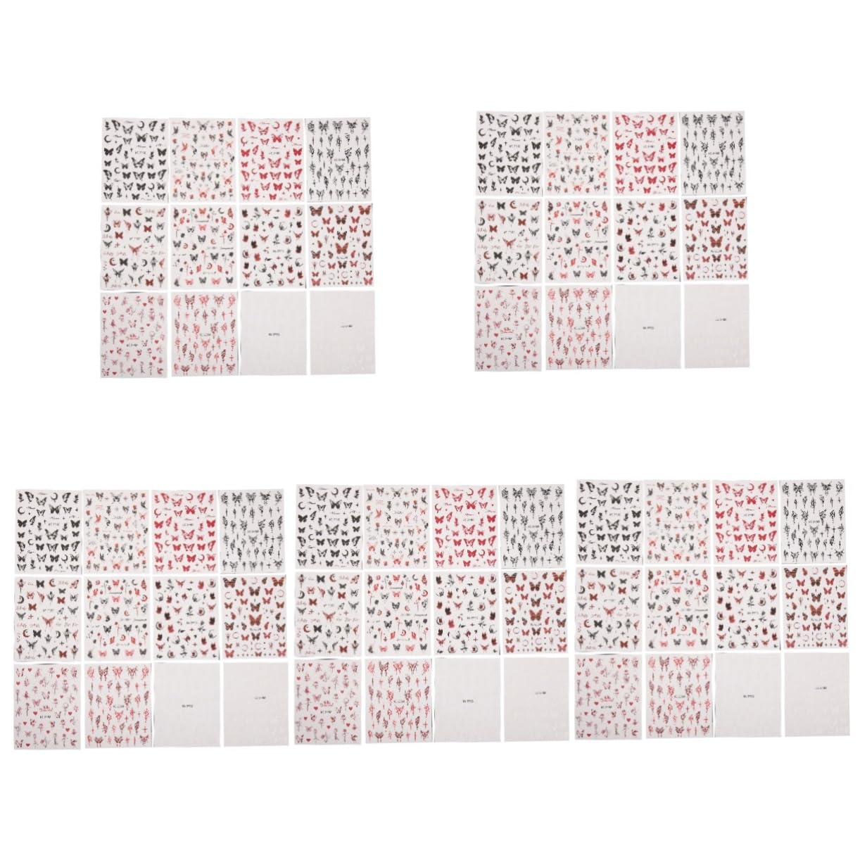 60fogli Adesivi Per Unghie Decorative Nail Stickers Autoadesivi Per Manicure Per Speciali e Estive