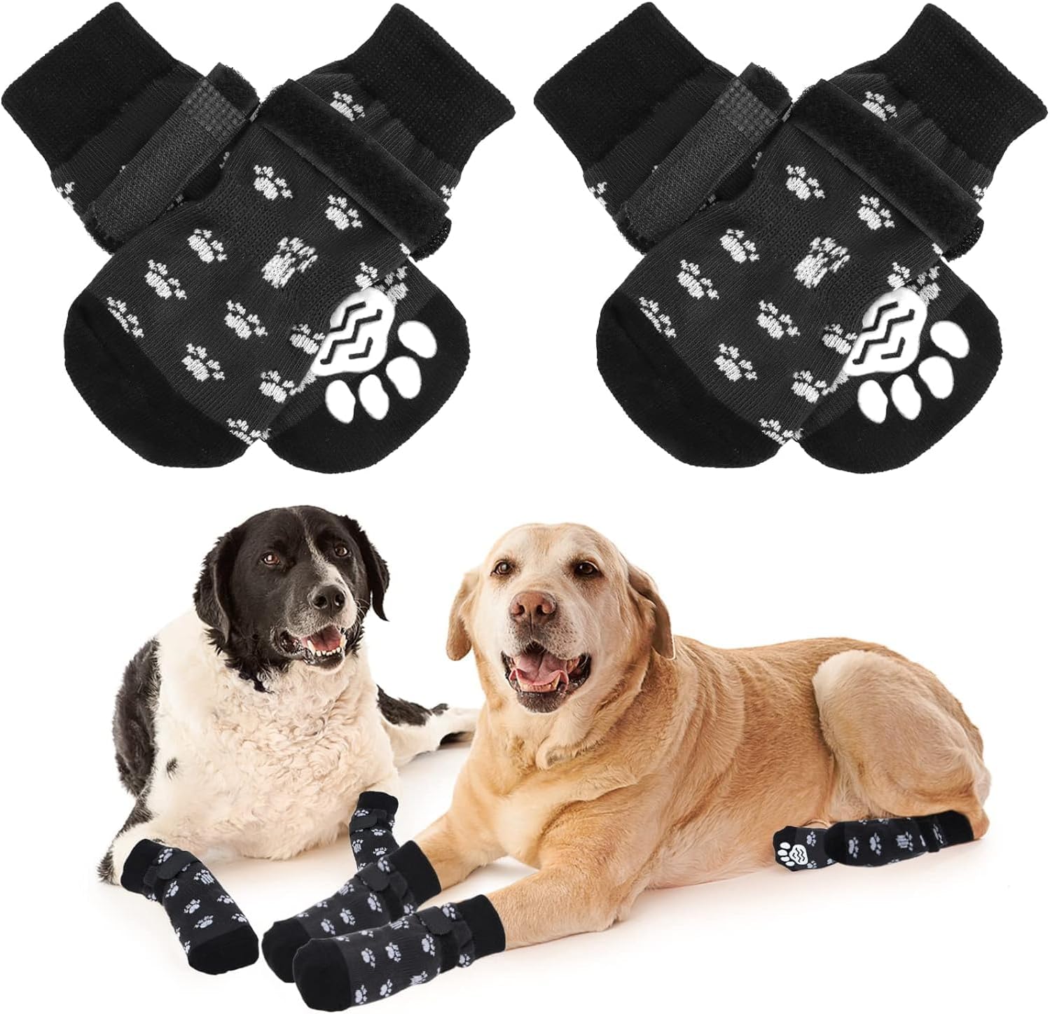 Calzini Antiscivolo Per Cani Taglia S - Caldi E Divertenti Con Stampa Anatra - Foto 7