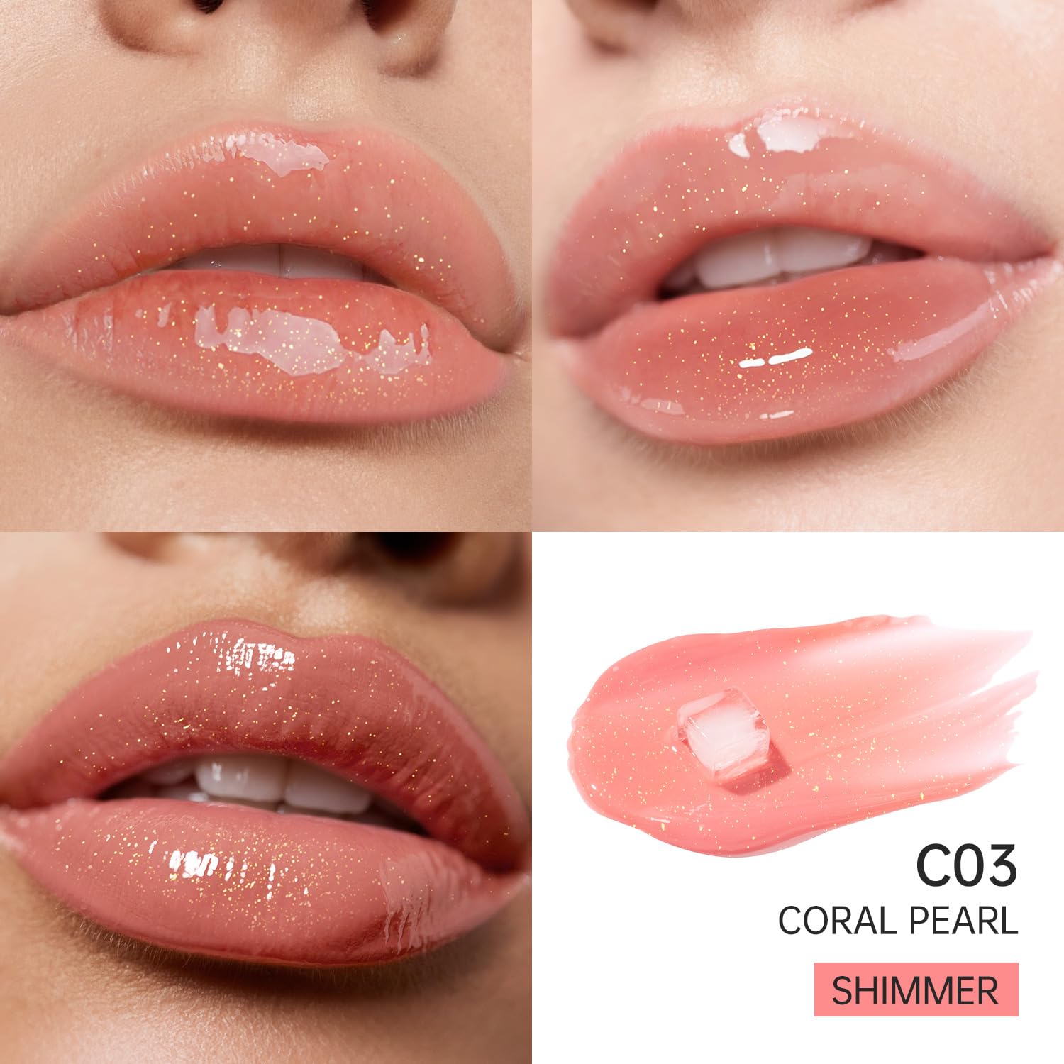 CATKIN Serum Plumping Lip Gloss, Hydrate & Volumize, Juicy Shine, 90% Nourishing Essence, Long Lasting and Non-Sticky - Image 2