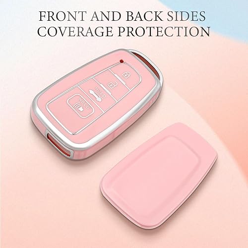 Miniatura 6 de OFFCURVE - Funda para llavero Toyota Premium de poliuretano termoplástico suave, estuche para llave de auto, compatible con Toyota RAV4 Camry