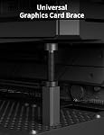 upHere GPU Support Bracket,Graphics Card GPU Support, Video Card Sag Holder Bracket, GPU Stand,Black,GH80K (50-80mm / 1.97-3.15in)