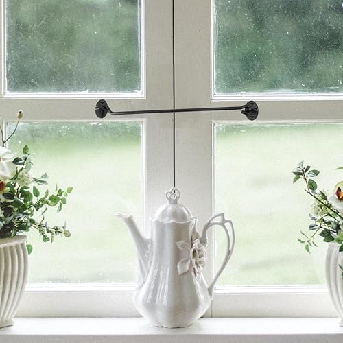 Miniatura 7 de DOITOOL 2PCS 12 Inch Hook and Eye Latch Black Heavy Duty Solid Stainless Steel Gate Latch for Wooden Fences or Metal Gates,Safety Sliding Barn Door