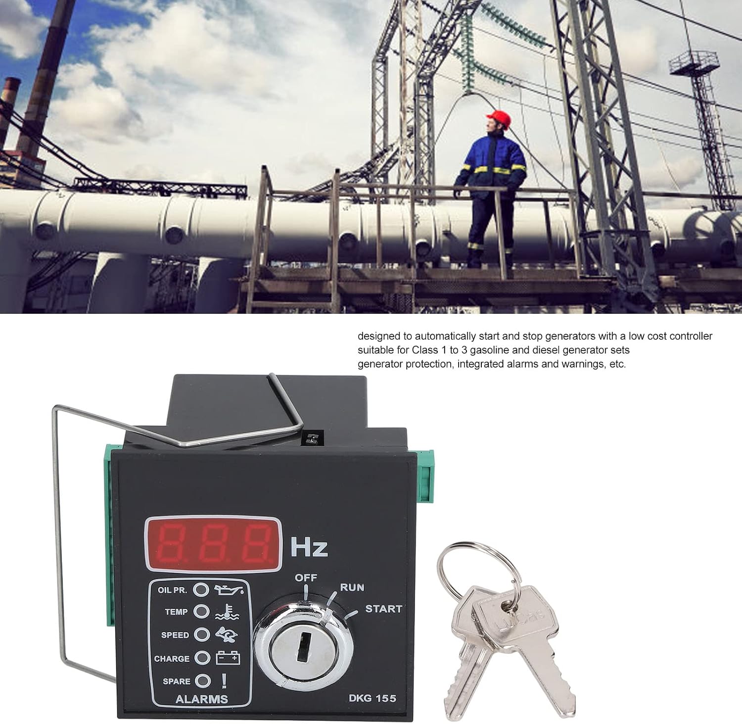 9 33V DC Engine Speed Control Unit Controller , Genset Controller Module , Auto Start Stop diesels Engine Controller for diesels Gasoline Engine Generator , genset controller module generator controll