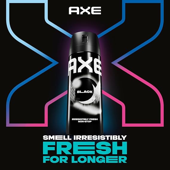 AXE Body Spray Deodorant for Men Black for Long Lasting Odor Protection Frozen Pear & Sandalwood Men's Deodorant Formulated Without Aluminum 4.0 oz