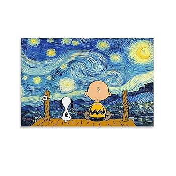 【美品】スヌーピー　アート絵　SNOOPY　~同じ夢見ようね~ 美品】スヌーピー アート絵 SNOOPY ~同じ夢見ようね
