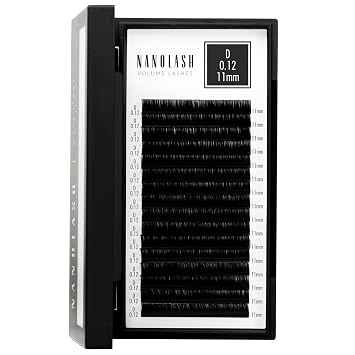 Nanolash Volume Lashes - false lashes for professional eyelash extensions, volume eyelash extensions 0.12 D, 11mm