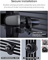 Vista 5 de iOttie Easy One Touch Advanced soporte de teléfono para coche con ventosas - Soporte universal para teléfono celular para iPhone, Google, Samsung