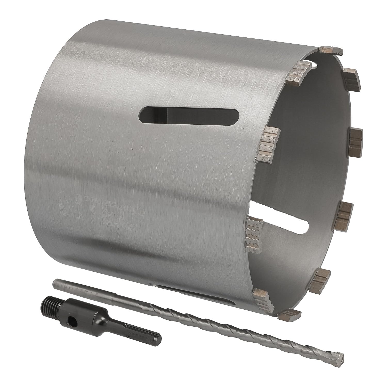 Couronne de forage diamantée SDS-plus Ø 202 mm pour perçage de béton de 180 mm