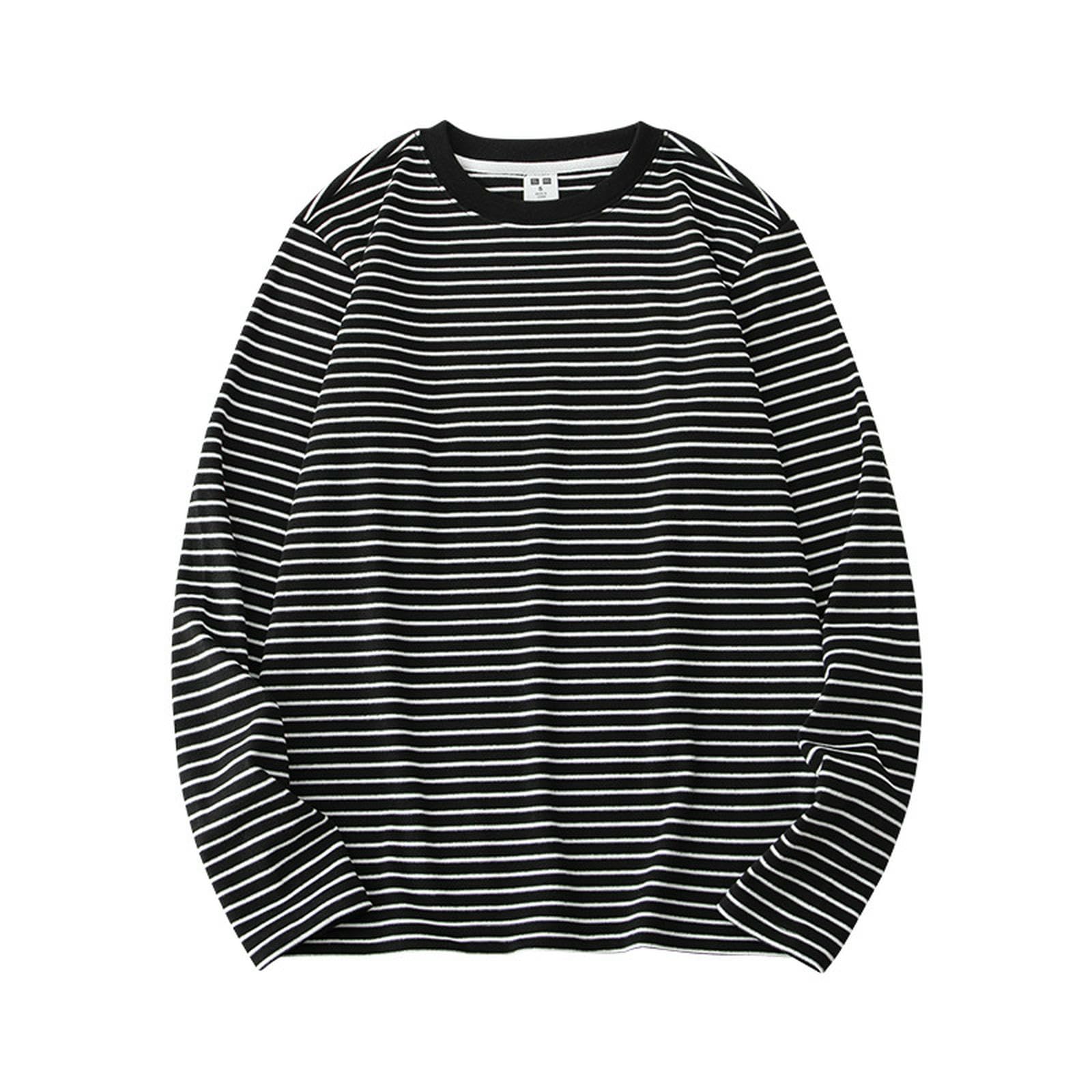 Maglia Termica Camicia da Fondo in Velluto Autunno E Invernale Femminile-Strisce di Albicocca-l