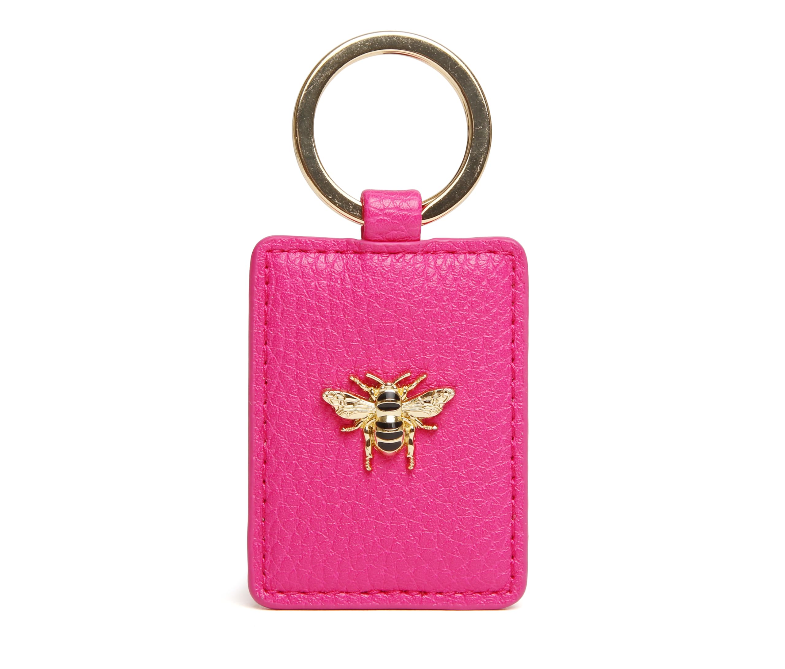 Alice Wheeler Bee Keyring Vegan Leather (Hot Pink)