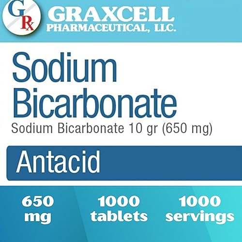 Miniatura 5 de Tabletas de bicarbonato de sodio  USP 650 mg (10 granos)  Alivio de la indigestión ácida, acidez estomacal, estómago agrio y malestar estomacal