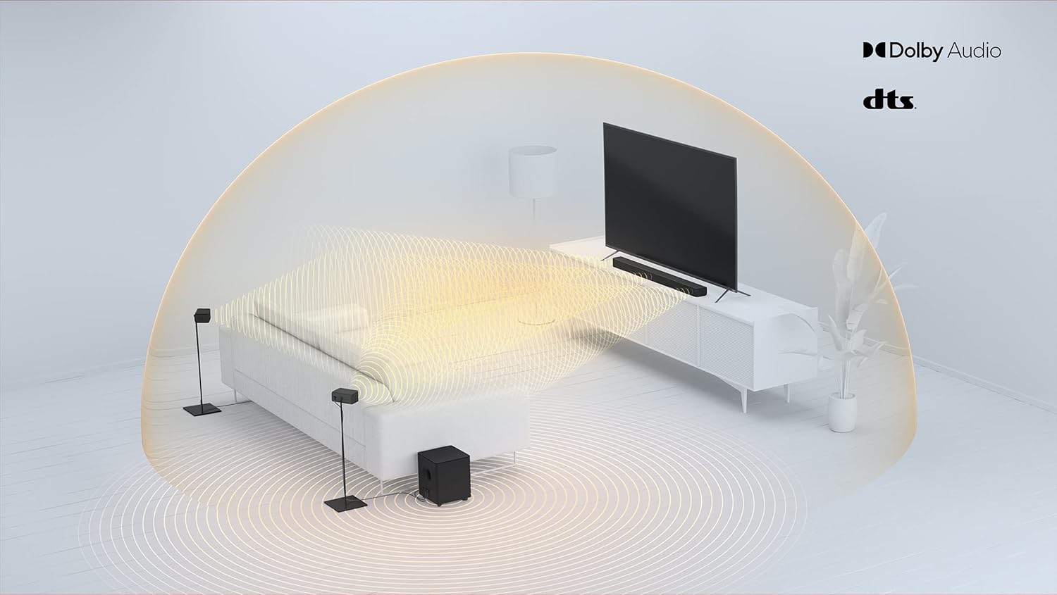 VIZIO V-Series 5.1 Home Theater Sound Bar with Dolby Audio, Bluetooth, Wireless Subwoofer, Voice Assistant Compatible, Includes Remote Control - V51x-J6 36-in Wireless Subwoofer 5.1