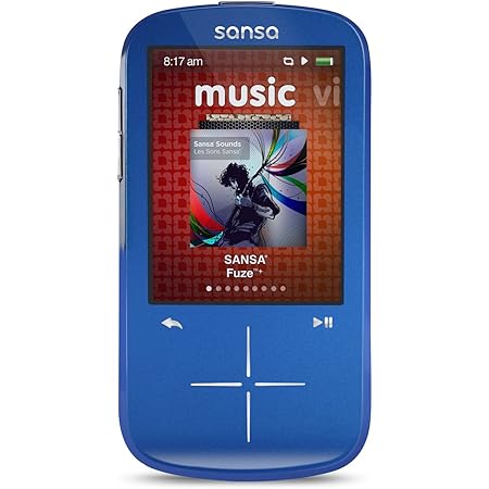 SanDisk Sansa Fuze 4GB MP3-Player (6,1 cm (2,4 ZOLL) LCD-Display, Radio) blau