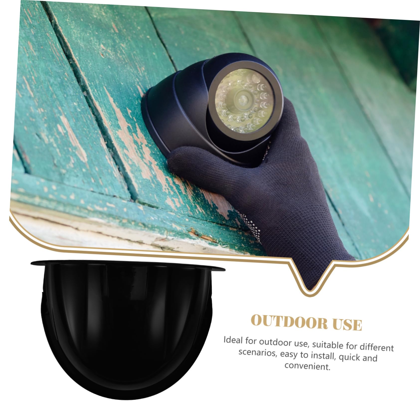 KICHOUSE Outdoor Camera Sun Rain Cover Rainproof Camera Cover Fit Plastic Housing