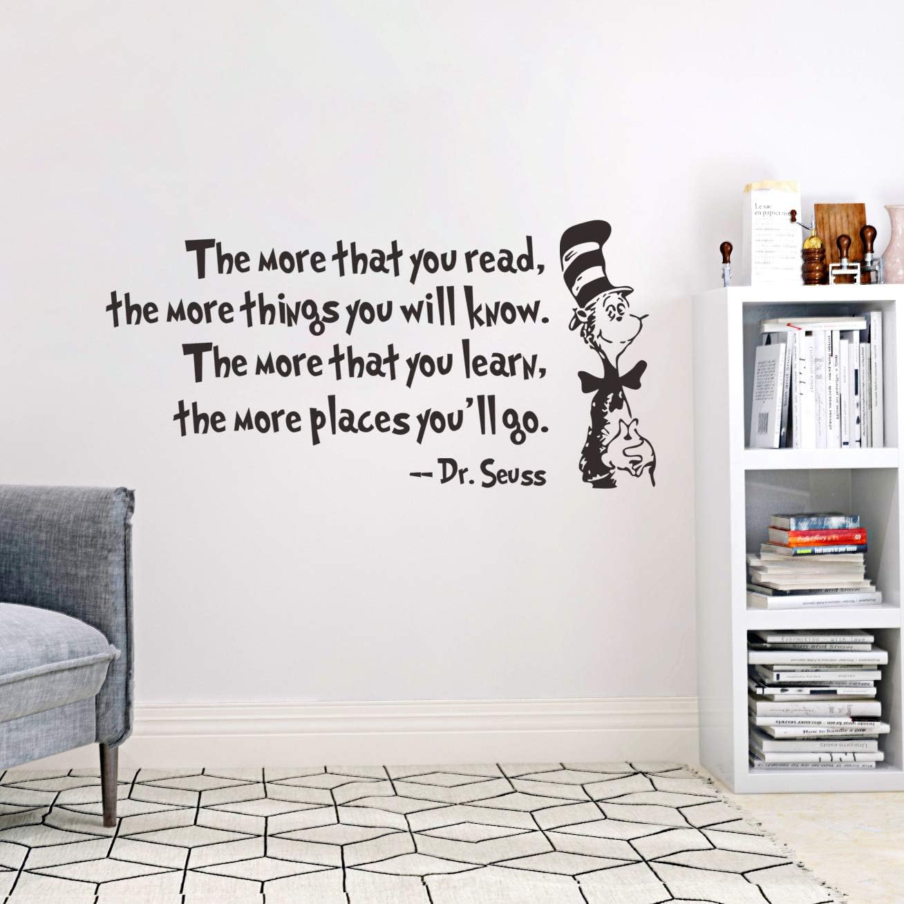 Decalplanet Dr Seuss Calcomanía De Pared Inspiradora Con Cit | Cuotas Sin Interés