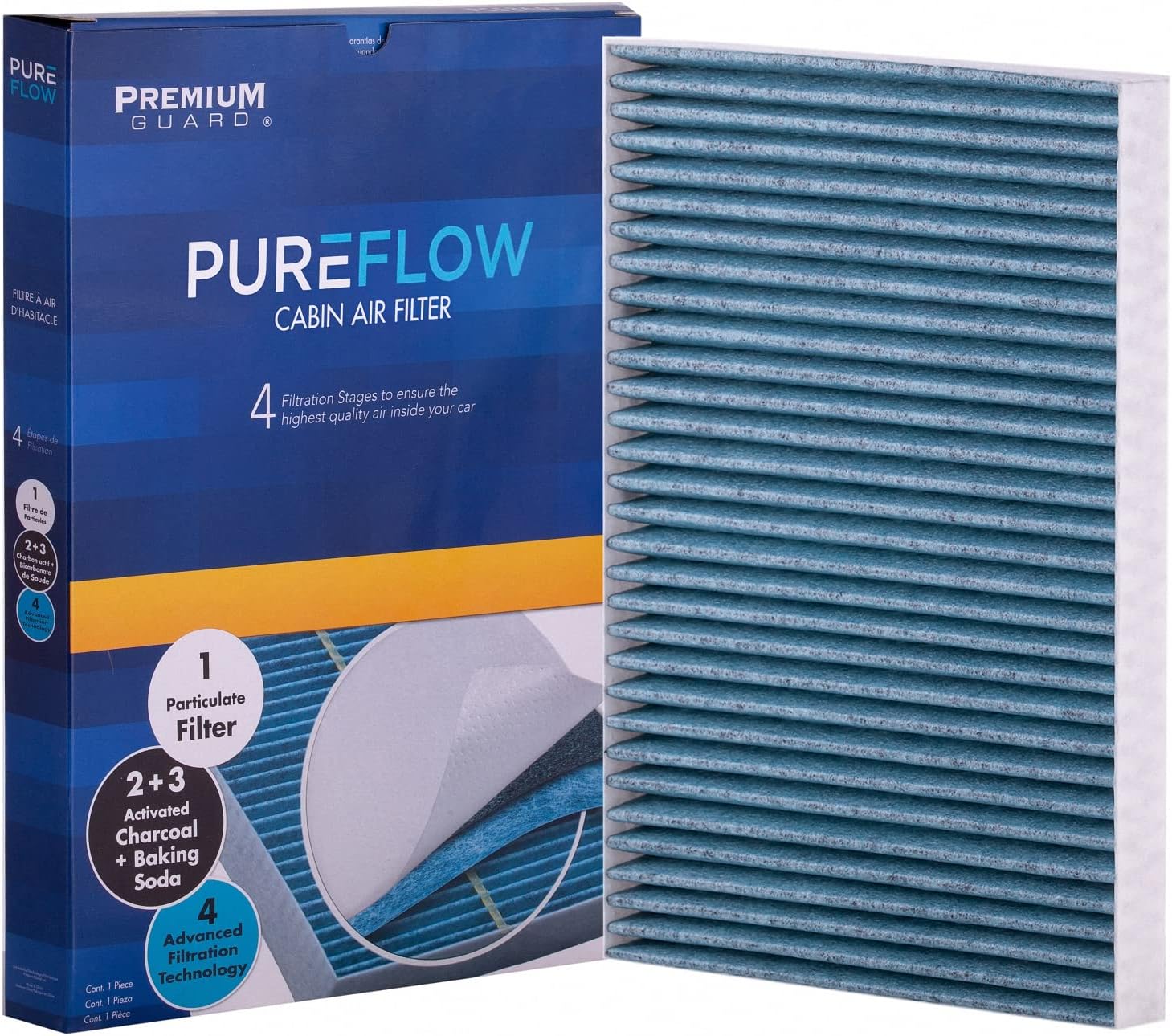 PureFlow Cabin Air Filter PC99476X | Fits 2016-2021 Tesla S, Recirculation