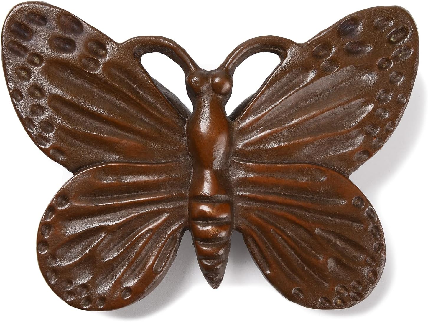 BRASSTAR Brass Butterfly Statue Delicate Modelling Interior and Exterior Decoration Suitable for Placing Study Garden Lawn Balcony TQGJPT408