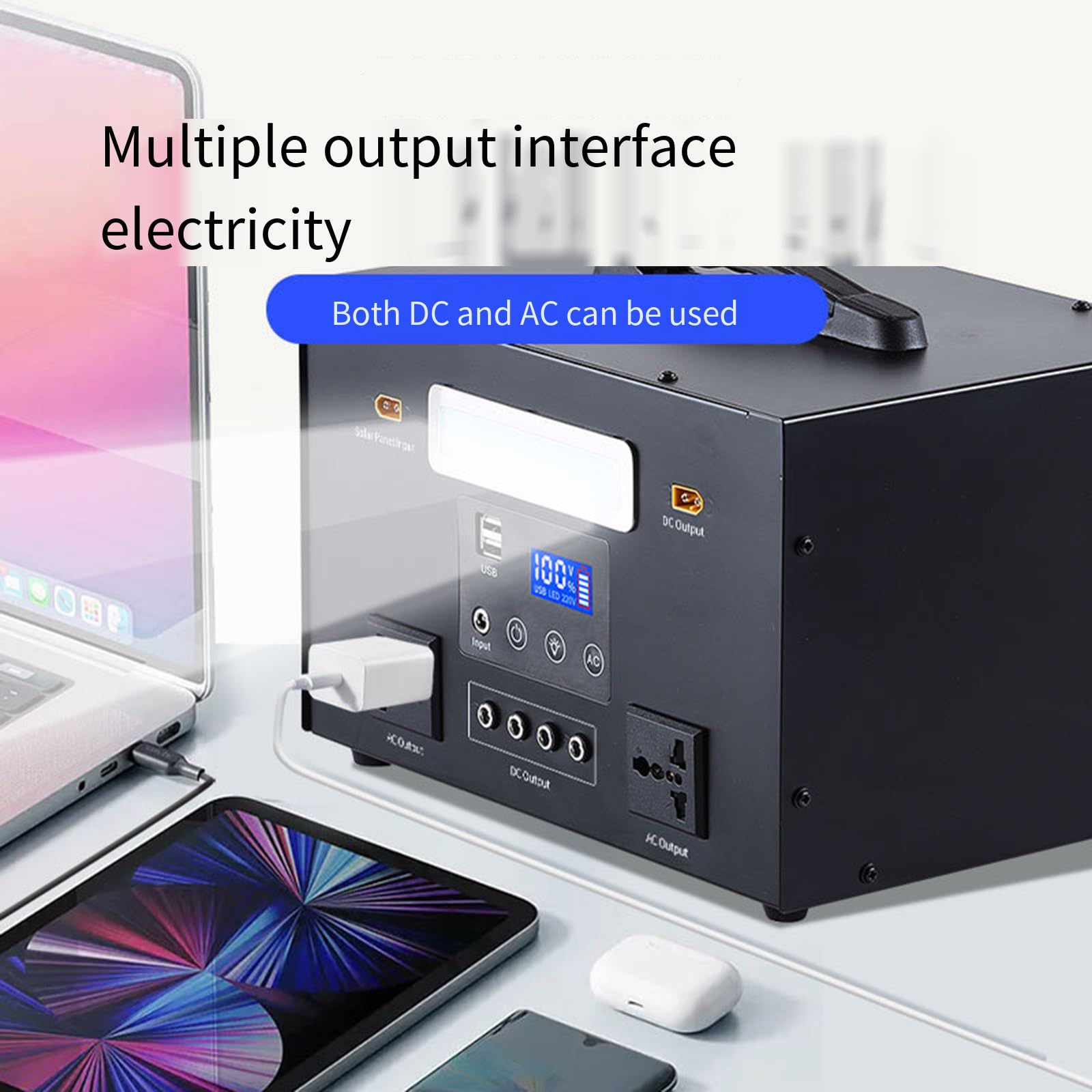Alimentatore Mobile Esterno 220V Batteria al Litio di Backup di Emergenza per Viaggi a Guida autonoma di Grande capacità,768WH