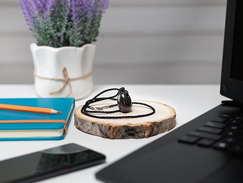 Miniatura 4 de Shungite Pendant Necklace, Fashionable Accessory for Balance and Calmness