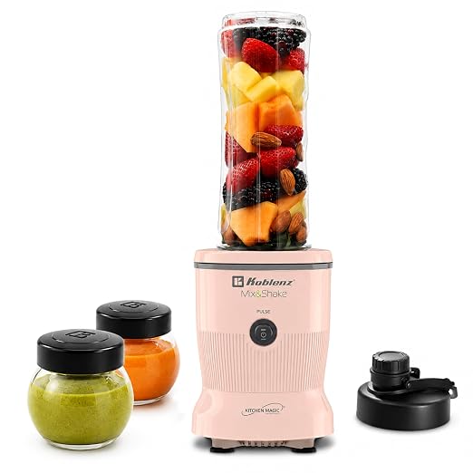 Koblenz MSKM-600 2PS Mix&Shake Personal Blender, Steel Blades