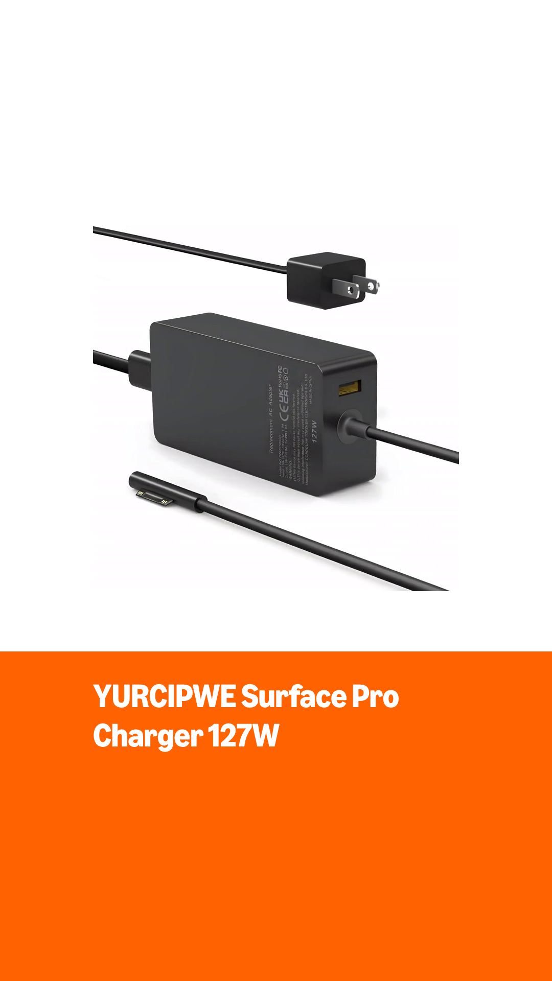 Amazon.com: Surface Pro Charger 127W, Surface Book 3 Charger