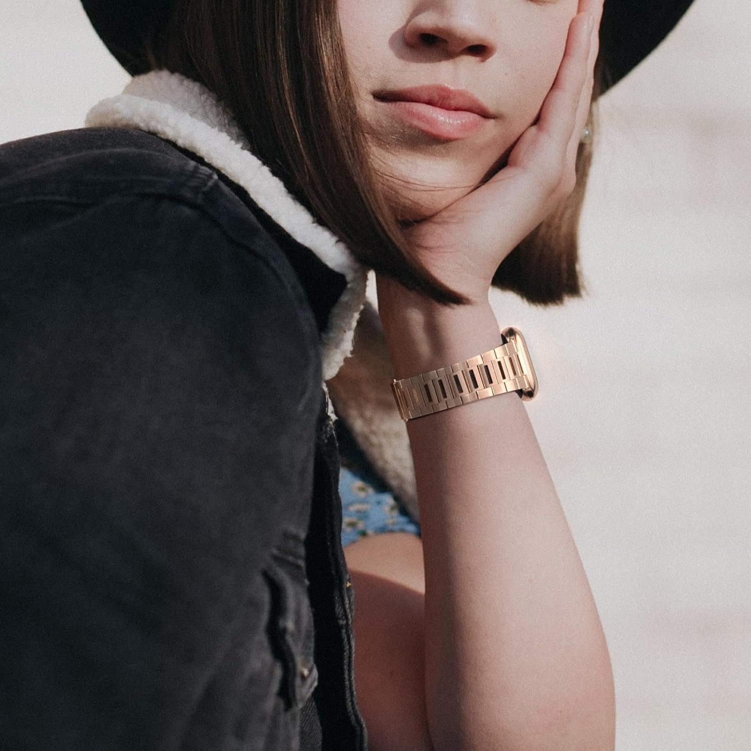 Metal Band for Apple Watch - Stainless Steel Apple Watch Band 49mm 46mm 45mm 44mm 42mm 41mm 40mm - Hollow-out Metal Strap Compatible with Apple Watch Ultra/Ultra2 Series 10/9/8/7/6/5/4/SE - Image 7