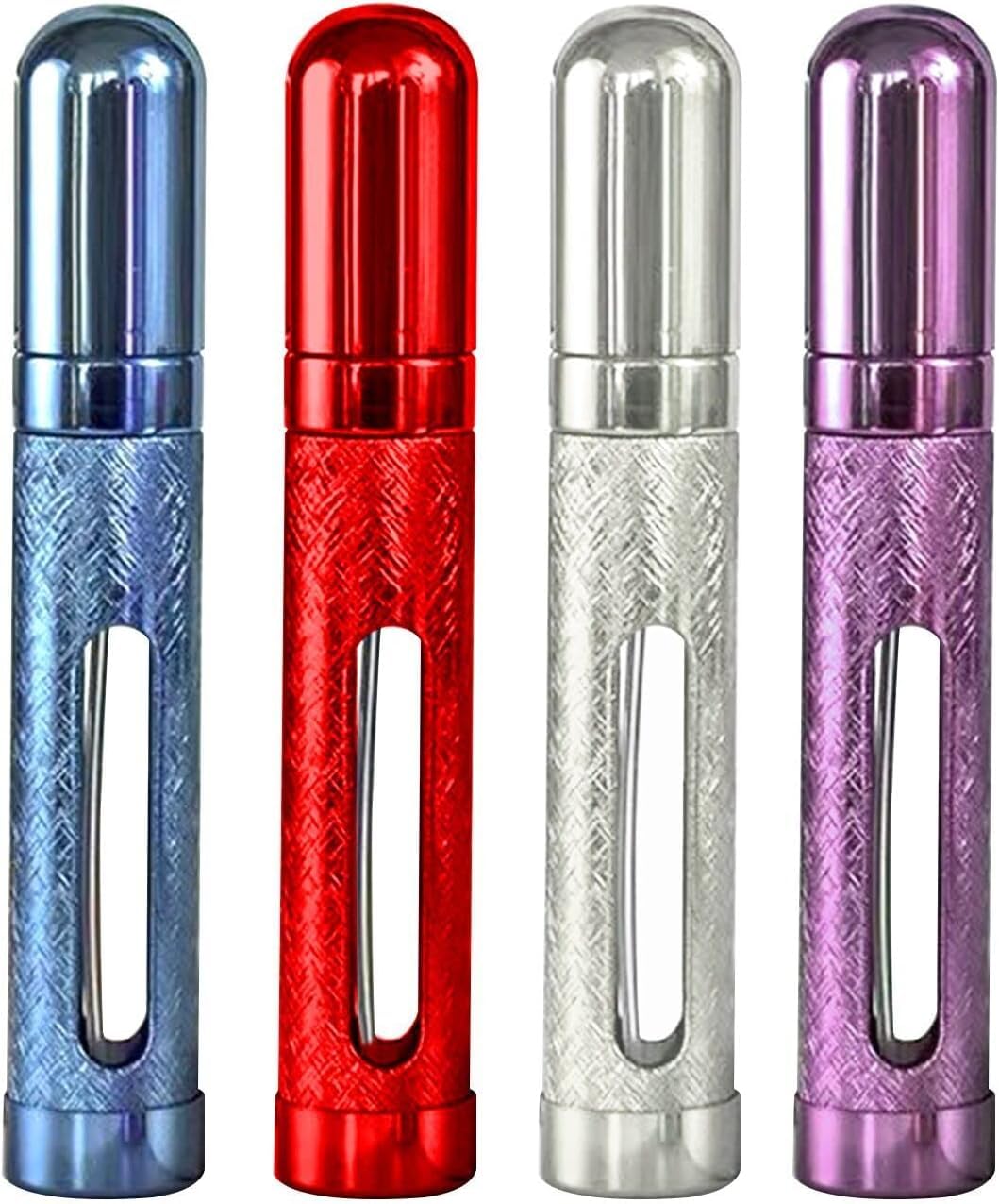 Mytlp Perfume Atomizer Bottle Mini Refillable Atomizer Bottle Refillable Travel Spray Bottle 12ml (4 Pack)