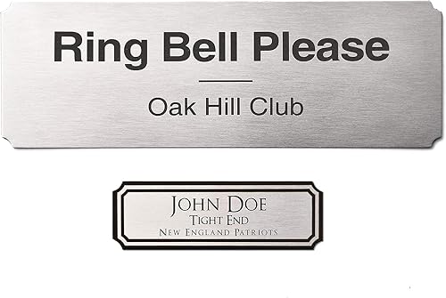 Miniatura 13 de Caramel Sweet Life Placas de nombre personalizadas, placa grabada de latón macizo, placas de trofeo grabadas, placa de nombre personalizada