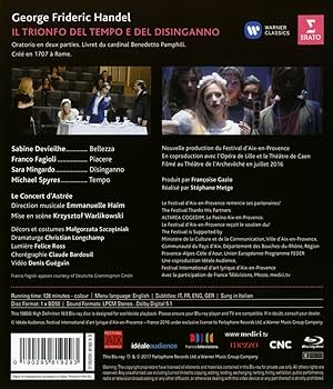 Amazon.co.jp: II Trionfo Del Tempo E Del Disinganno [Blu-ray