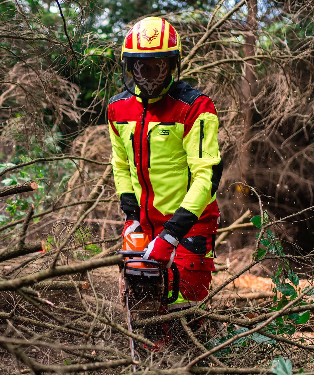 PSS Funktionsjacke X-treme Vario Rot/Gelb Größe 3XL