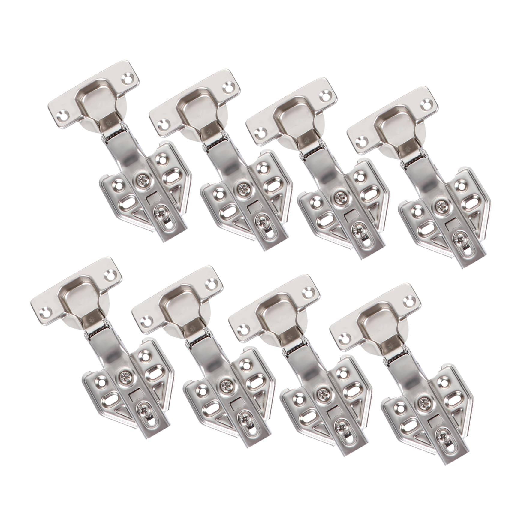8pezzi Cerniera Idraulica Ammortizzatore Per Chiusura Mobile Cerniere Hardware Cerniere Chiusura Per Mobili Telaio Frontale Sovrapposizione Da Mezzo Apertura Gradi