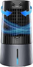 Symphony Climatizador de ar de torre pessoal Duet para casa e escritório com colmeia, soprador potente, rotação automática e baixo consumo de energia (6L, cinza)