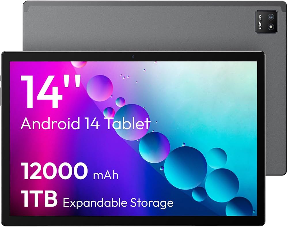MESWAO Android14 タ大型ブレット 14インチ 4G Amazon.co.jp: MESWAO Android 14インチタブレット 大型タブレット