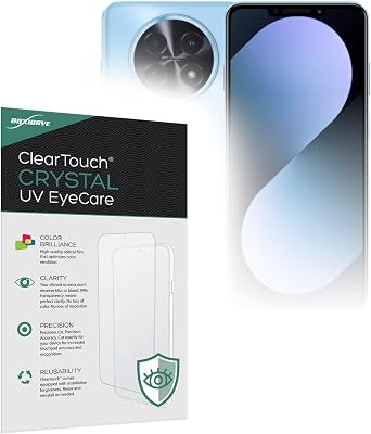 BoxWave Screen Protector Compatible With Huawei nova 14i - ClearTouch Crystal Anti-UV EyeCare 2-Pack, Filters out Harmful Blue Light Reduce Fatigue