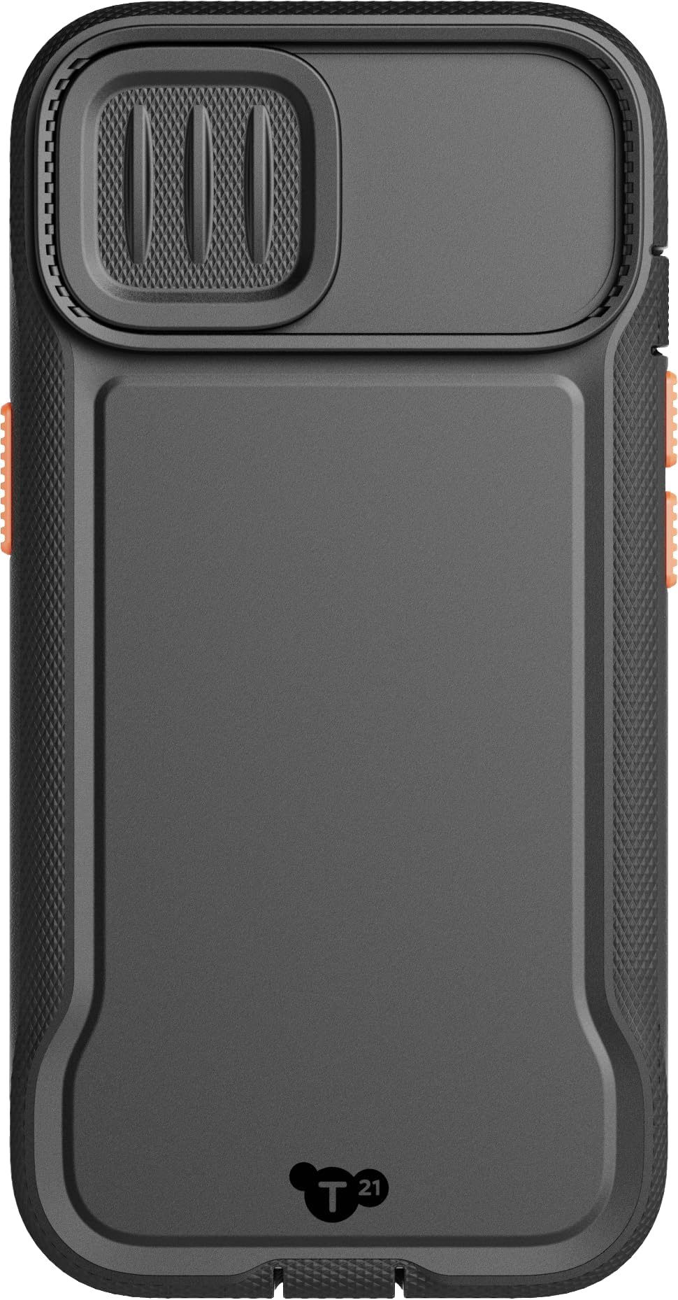 Evo Max for iPhone 15 Pro case MagSafe compatible with 20 feet drop protection & Sliding Camera Lens Cover- Black