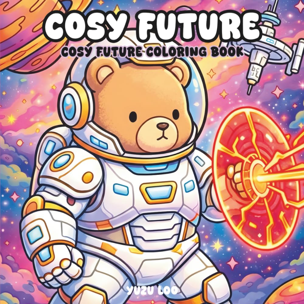 Cosy Future : Cute Coloring – 40 Cosy Drawings, Bold Line and Easy