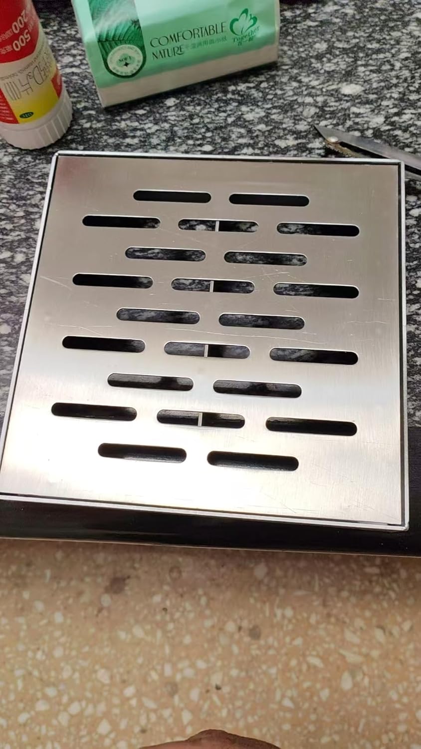 スクエア排水口カバー、15x15 20x20 25x25 30x30 35x35 40x40 Cm 雨どいリーフガードメッシュカバー